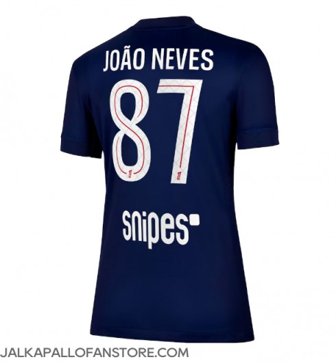Paris Saint-Germain Joao Neves #87 Kotipaita Naisten 2025-26 Lyhythihainen Paris Saint-Germain Joao Neves #87 Kotipaita Naisten 2025-26 Lyhythihainen